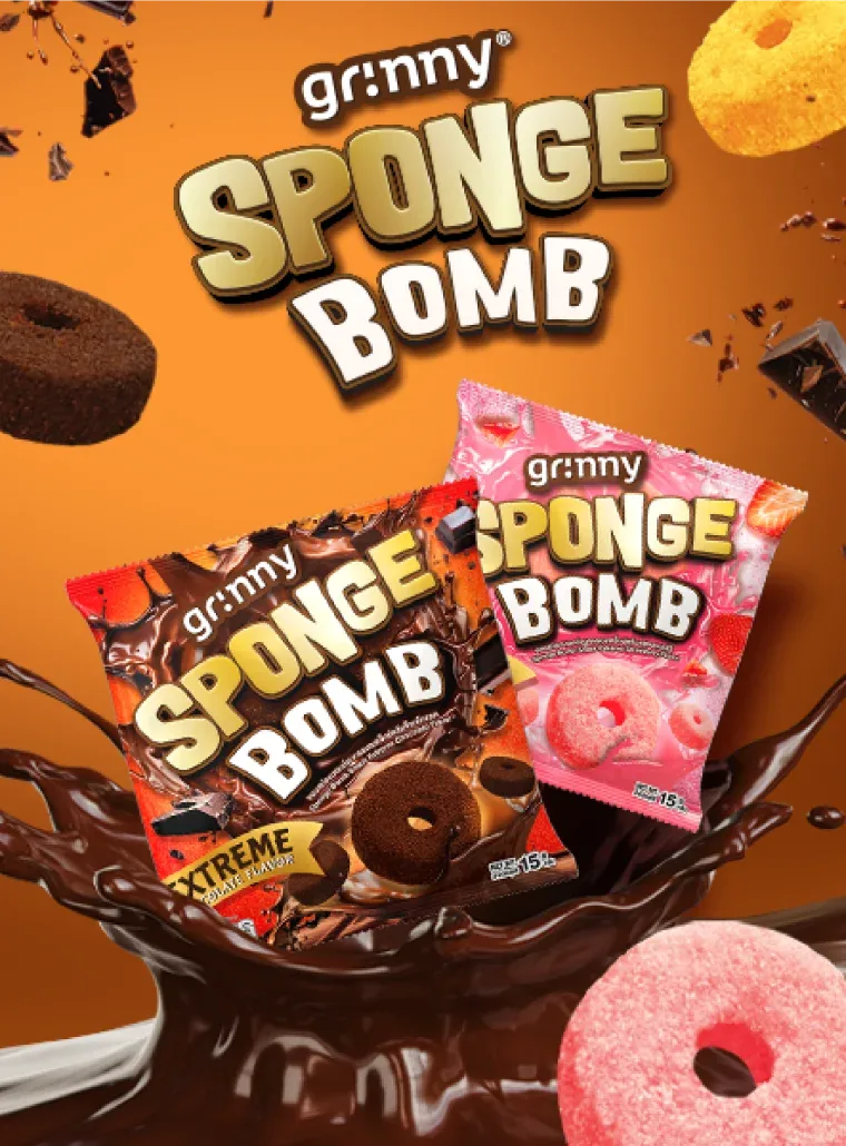 Grinny Sponge Bomb product campaign